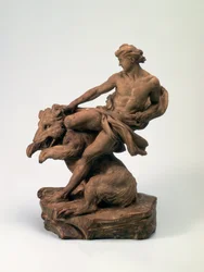 Athlete with a Bear
